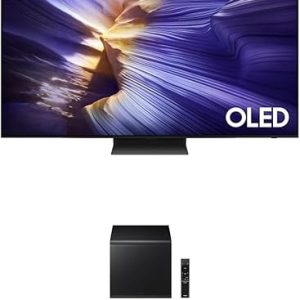 Samsung 55 inch smart TV LED screen with high-definition display for home entertainment image