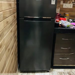 Samsung double door refrigerator in silver color